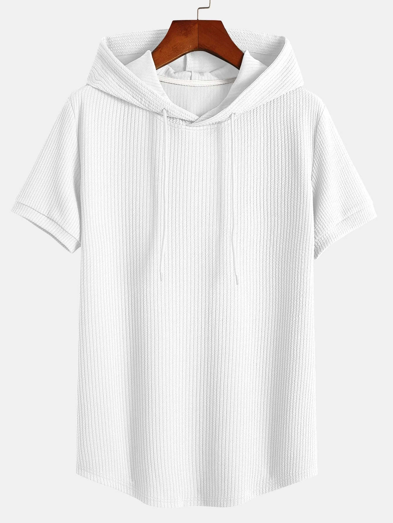 Aureliano® | Muscle Fit Ribbed Hooded T-Shirt - Image 4