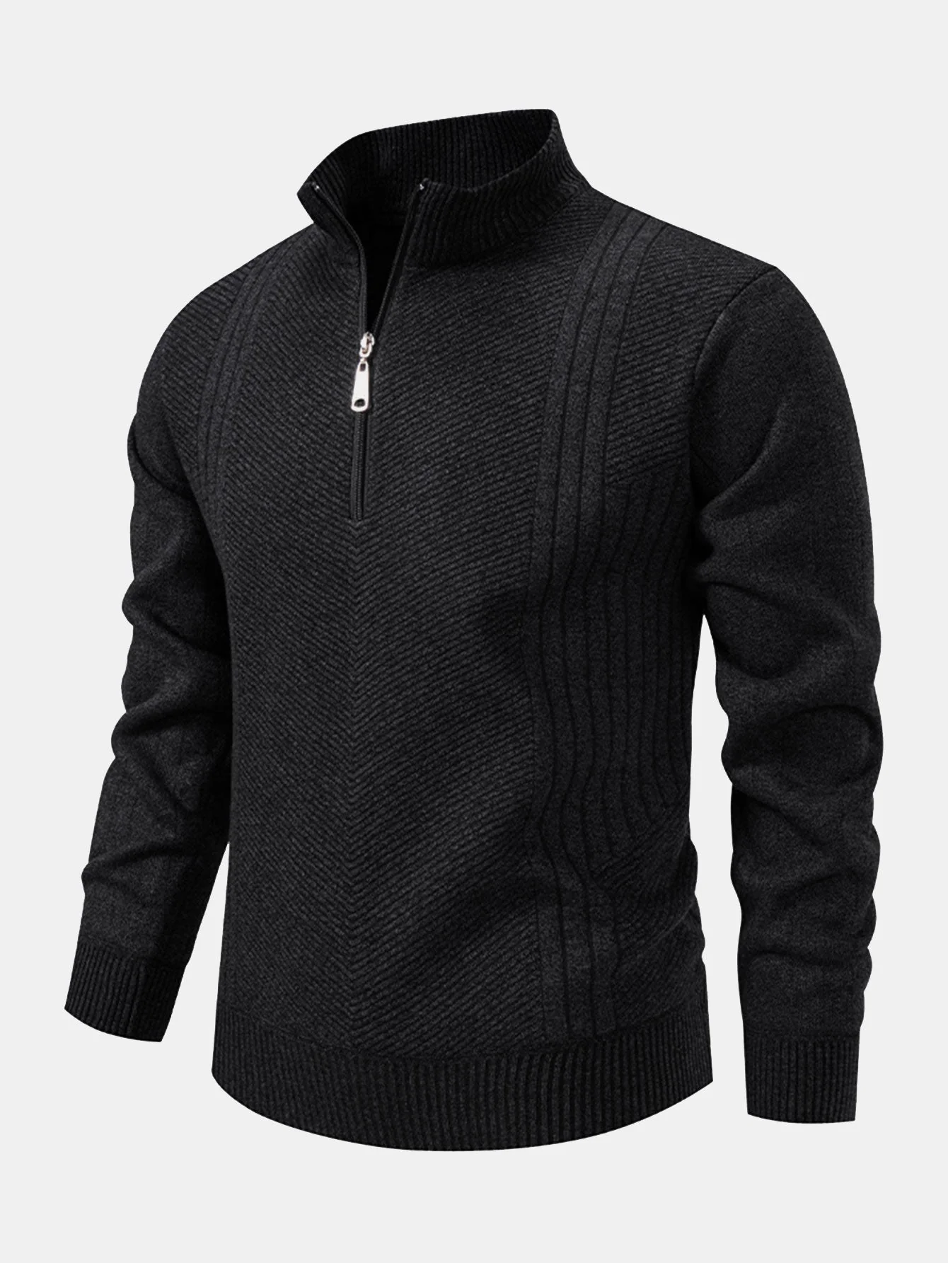 Aureliano® | Stripe Quarter Zip Sweater - Image 13