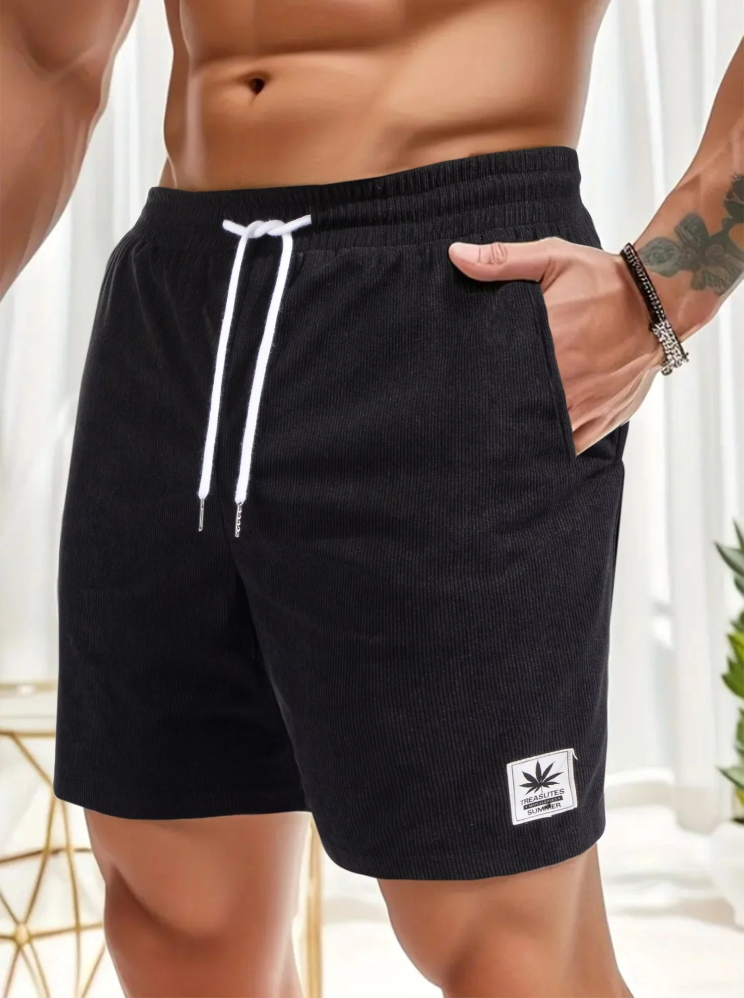 Aurelio® | Corduroy Drawstring Shorts - Image 11