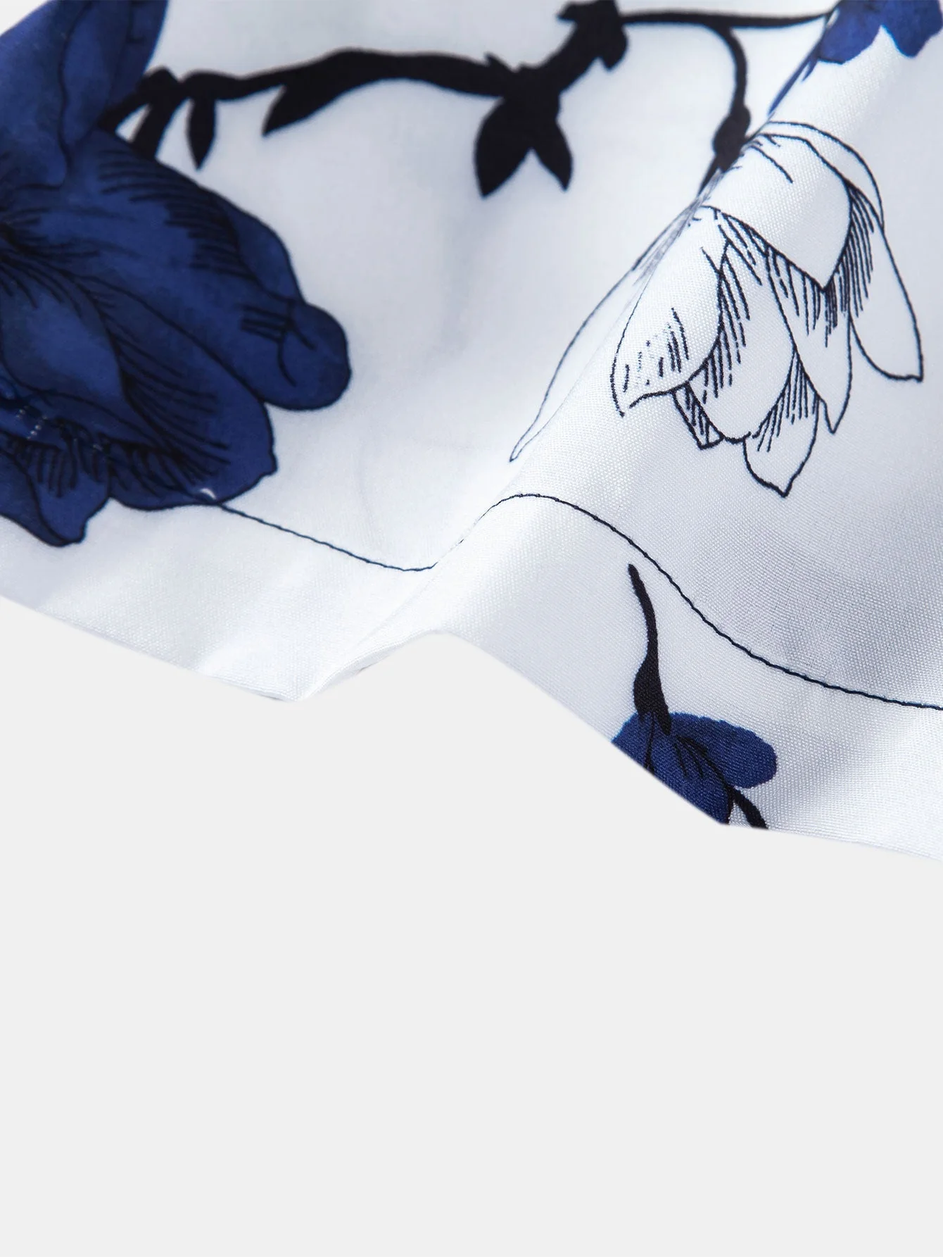 Aurelio® | Floral Patchwork Print Button Up Shirt - Image 7