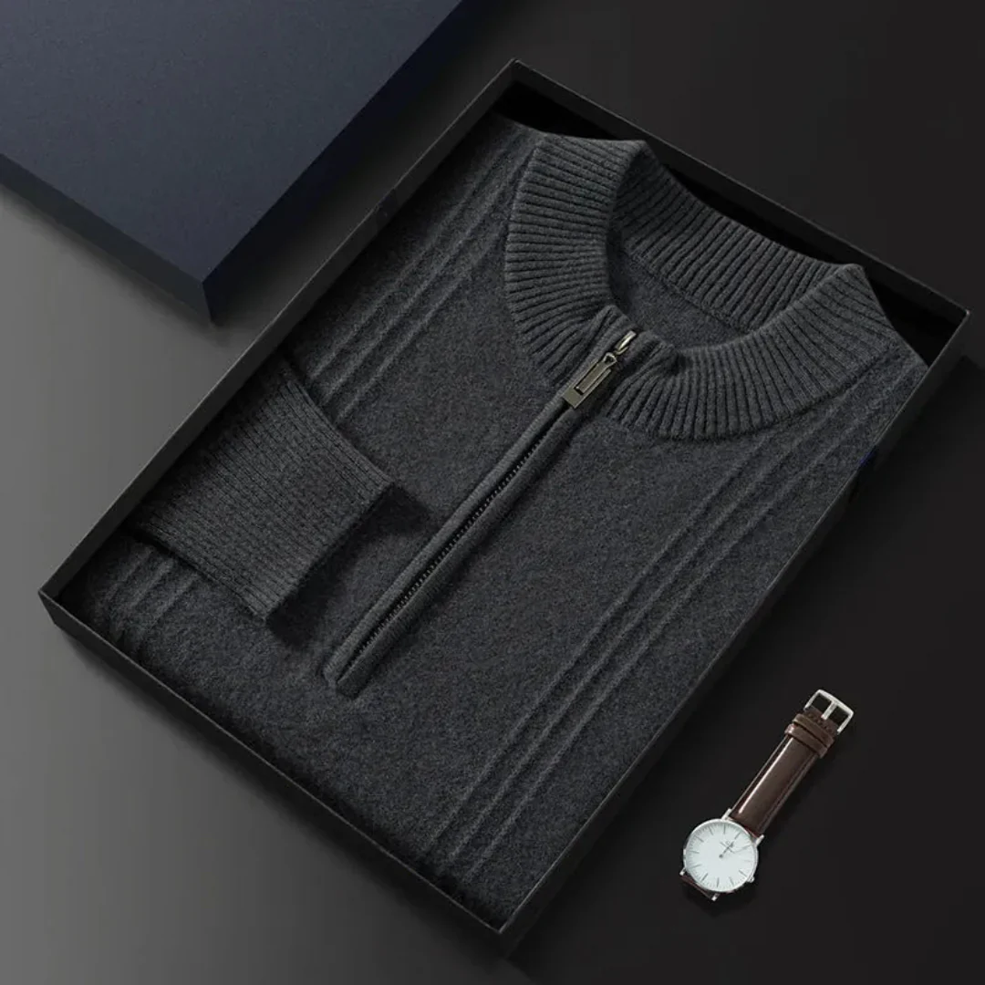 Aurelio | Zip Wool Sweater - Image 3