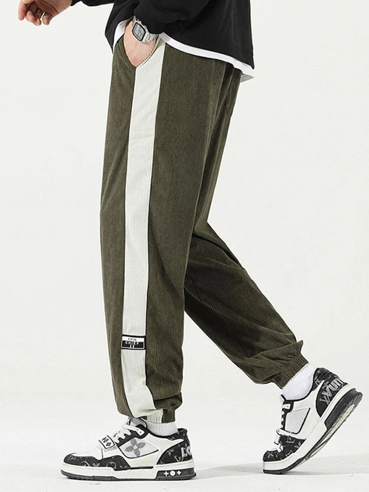 Aurick® | Side Stripe Corduroy Jogging Pants - Image 2