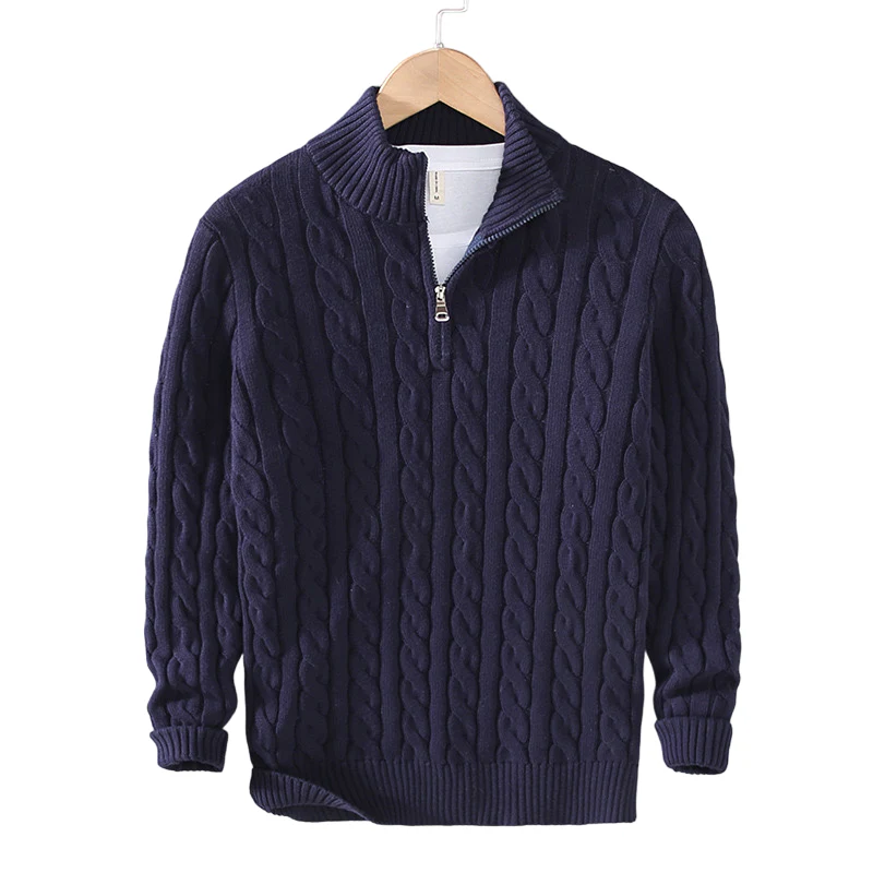 Ausonio® | Luxury Sweater With Zip - Image 2