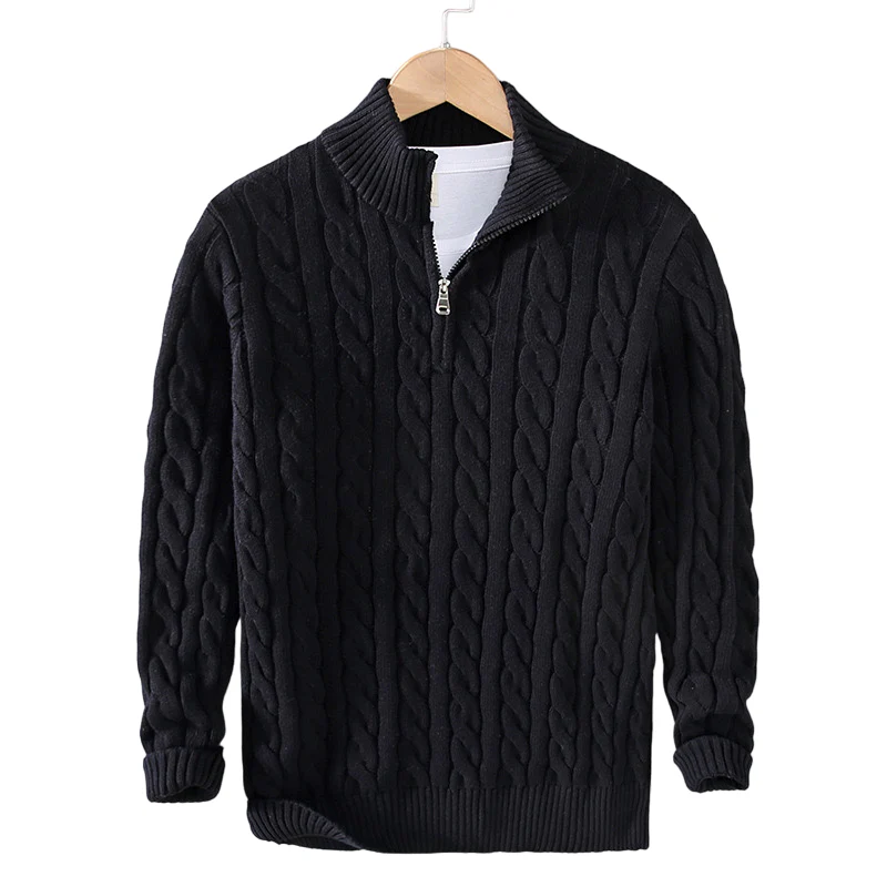 Ausonio® | Luxury Sweater With Zip - Image 8