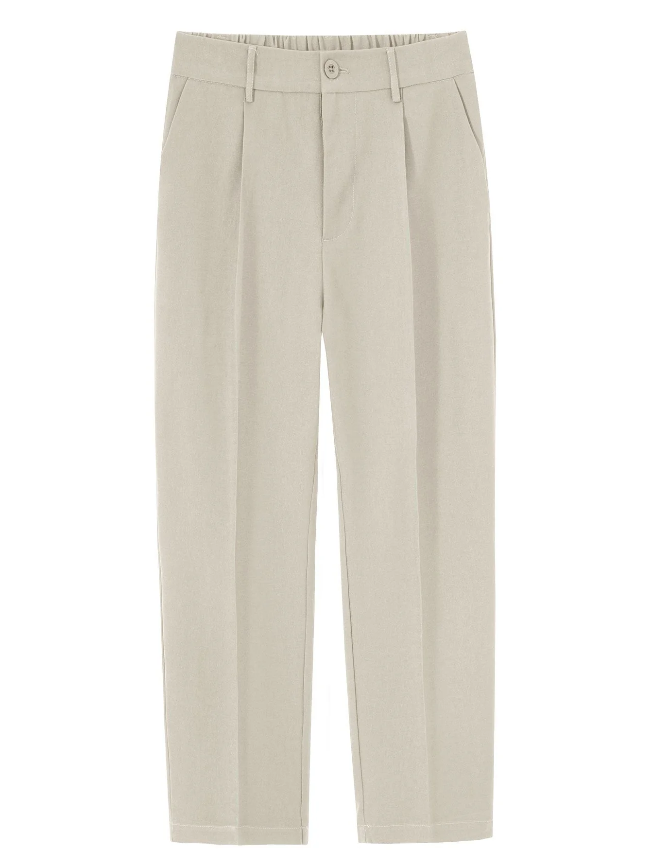 Auvray® | Relax Fit Elastic Waist Straight Leg Trousers - Image 14