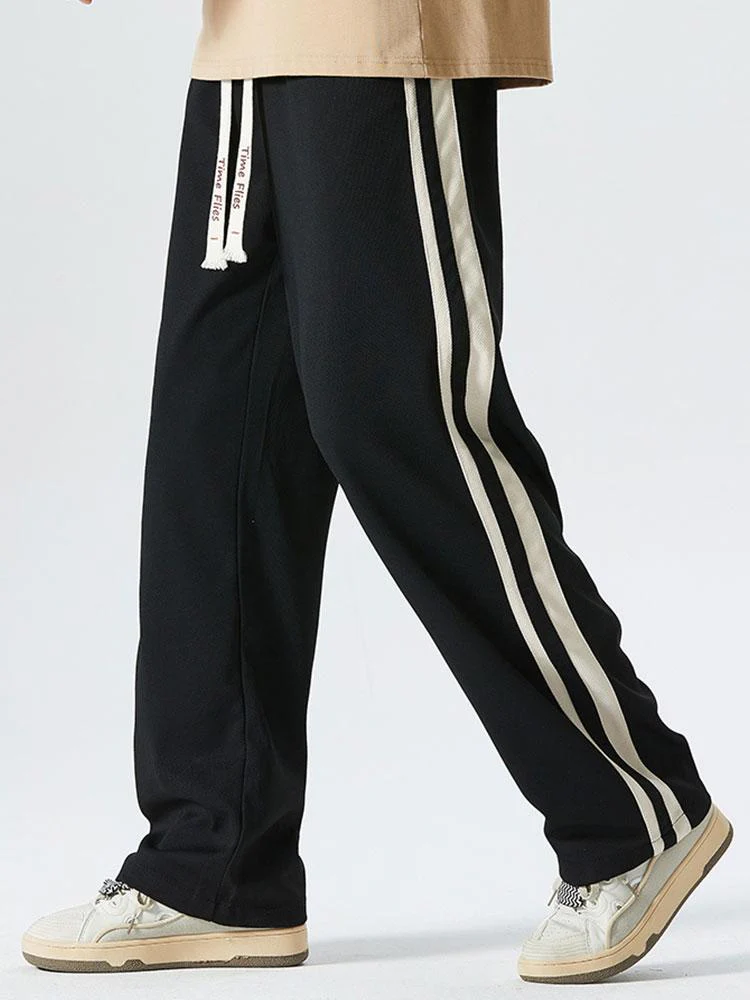Averil® | Vintage Side Stripe Loose Fit Straight Leg Pants - Image 5