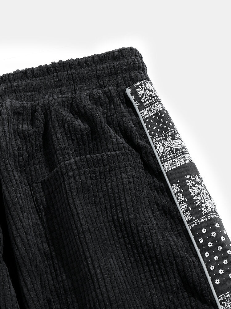 Avery® | Corduroy Paisley Print Panel Pants - Image 11