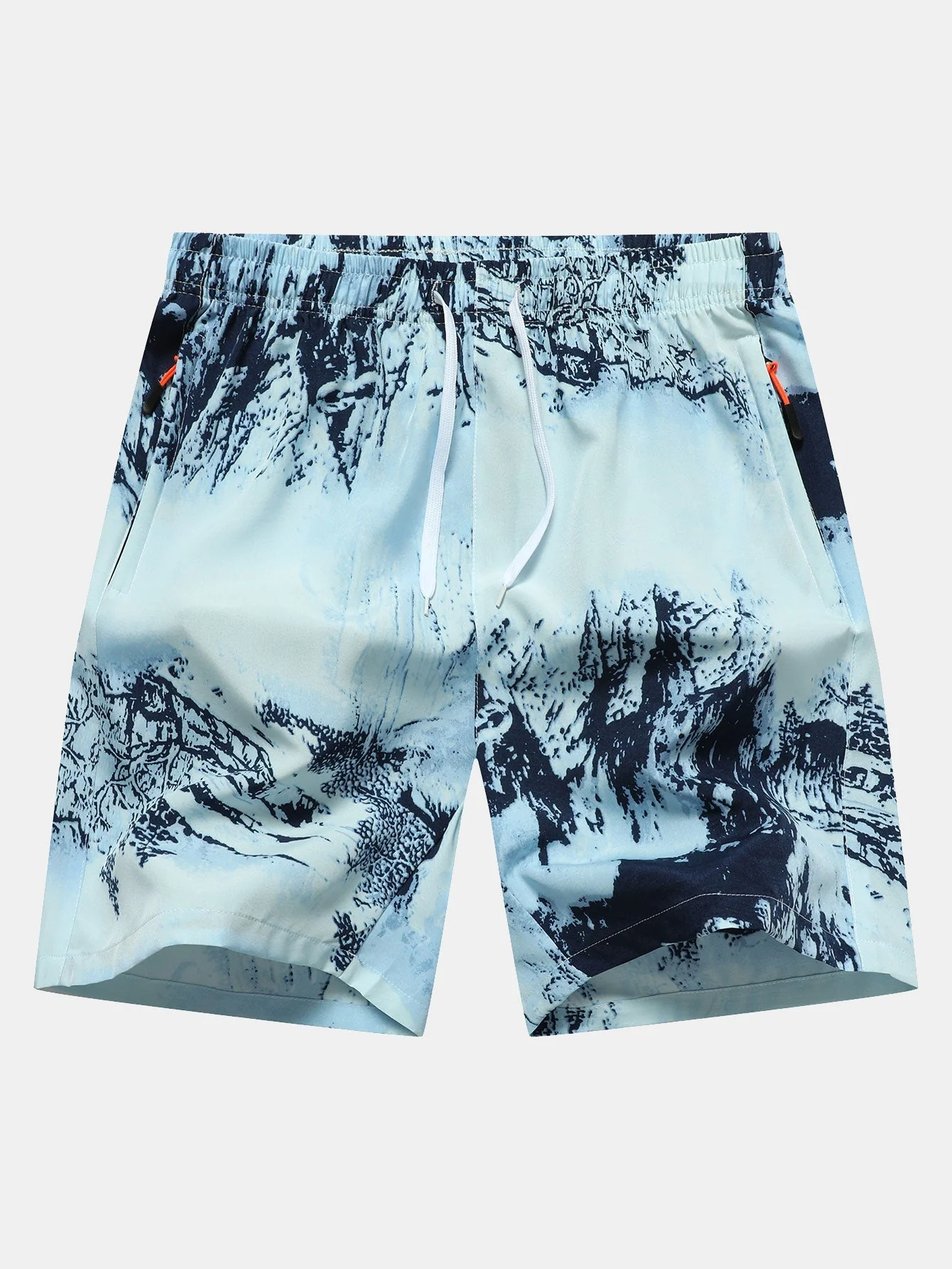 Avram® | Ink Print Zipper Pocket Shorts - Image 3