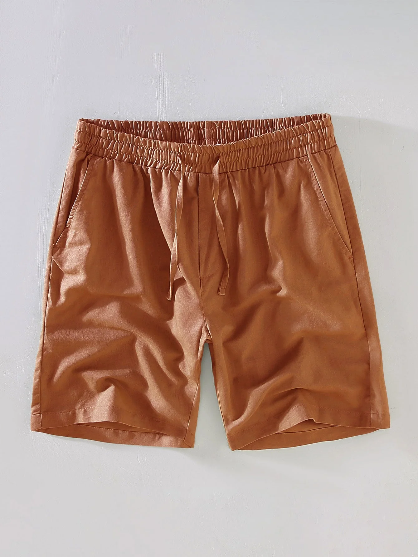 Avril® | Linen Cotton Blend Drawstring Shorts - Image 3