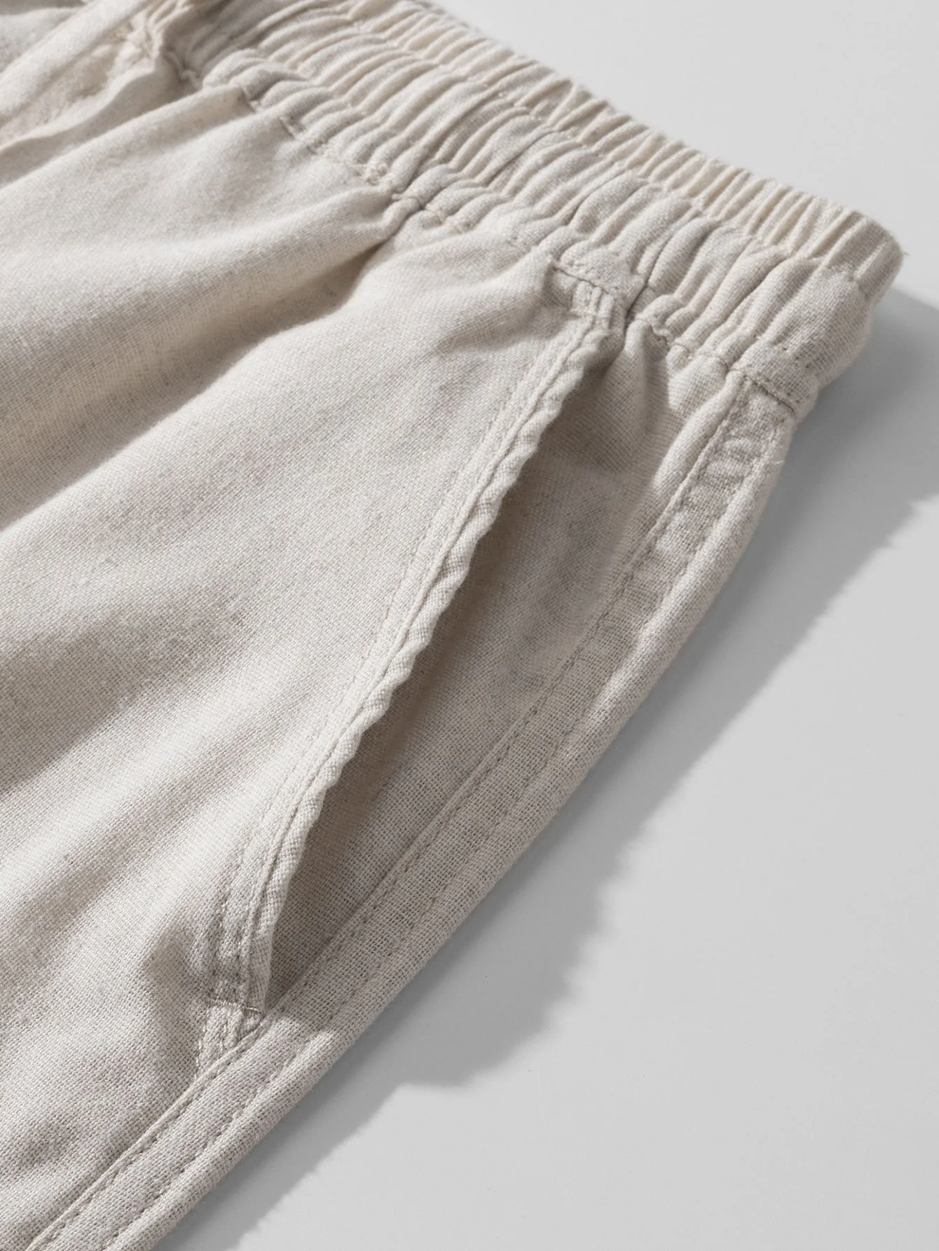 Avril® | Linen Cotton Blend Drawstring Shorts - Image 5