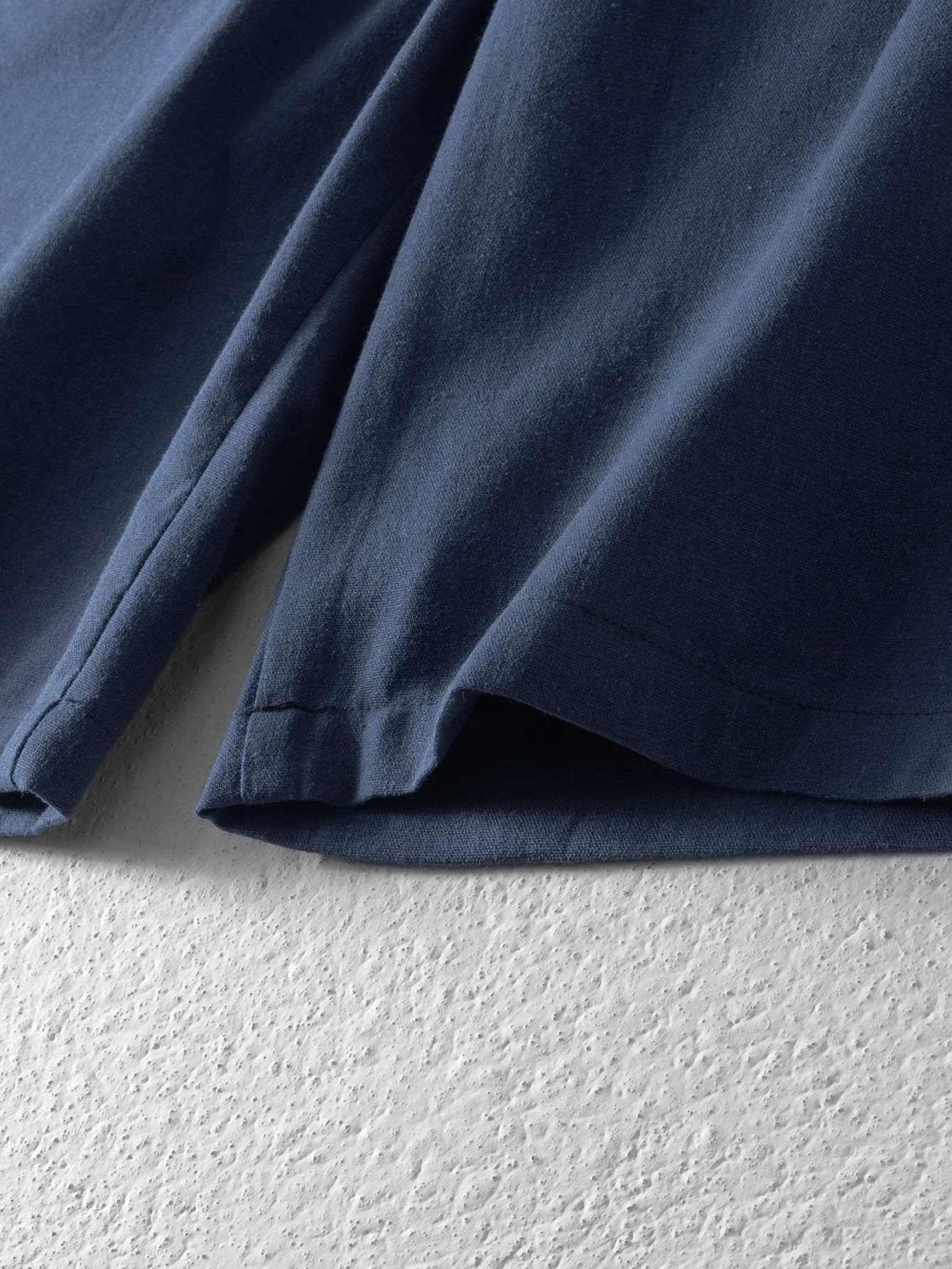 Badr® | Linen Cotton Blend Drawstring Shorts - Image 10