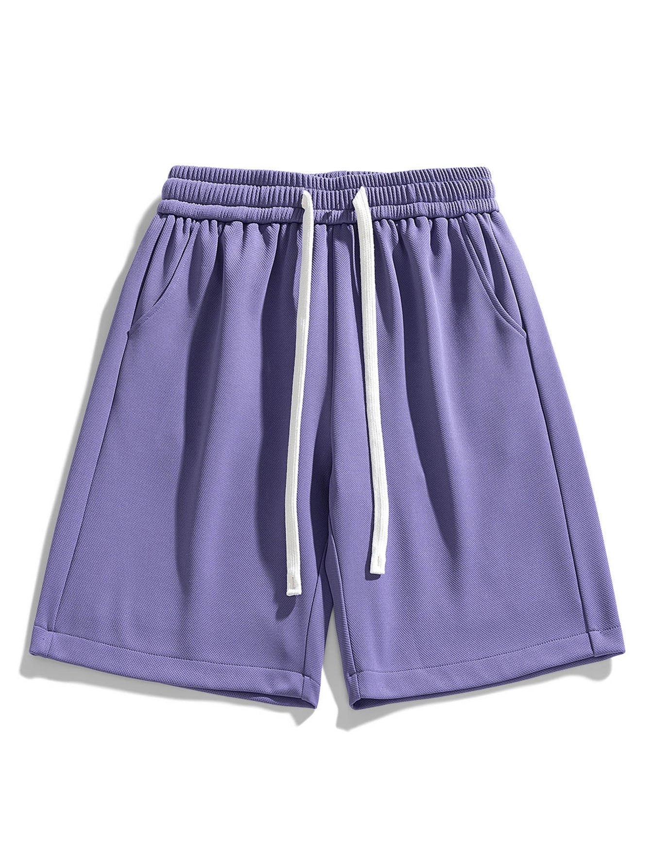 Badri® | Basic Textured Drawstring Shorts - Image 13