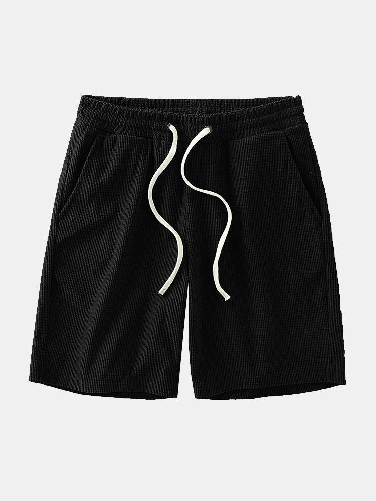 Bairre® | Drawstring Crosscut Corduroy Shorts - Image 2