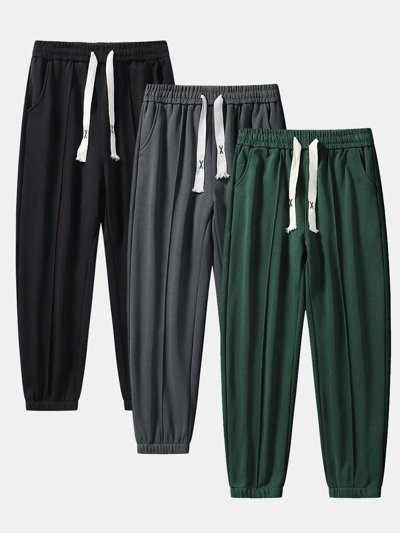 Balin® | 3 Pieces Jogger Pants With Pintuck