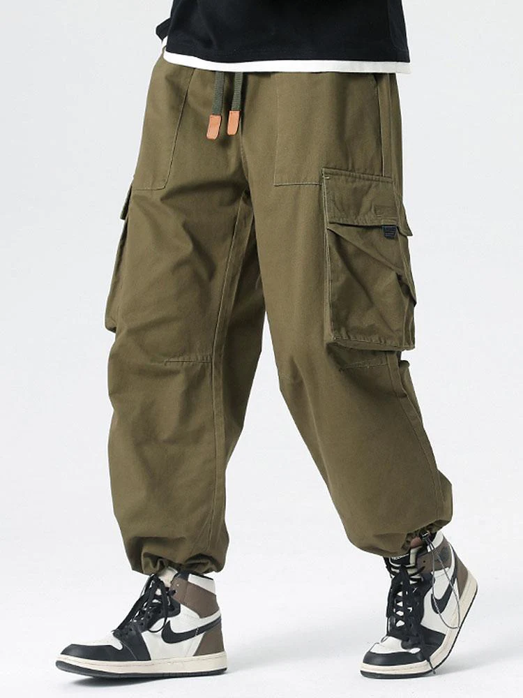 Bandon® | Elastic Drawstring Cuff Parachute Cargo Pants