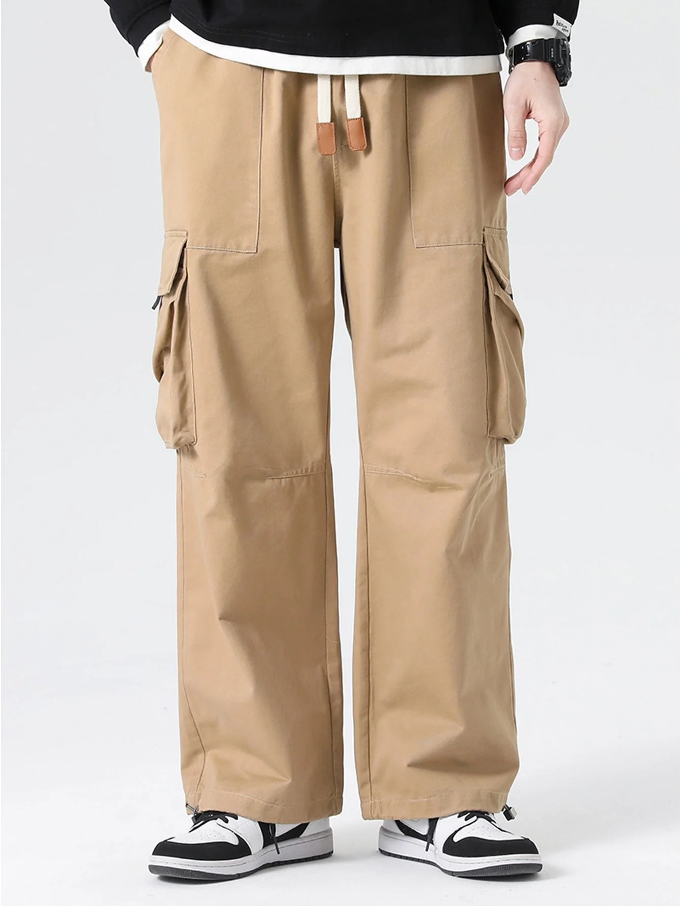Bandon® | Elastic Drawstring Cuff Parachute Cargo Pants - Image 12