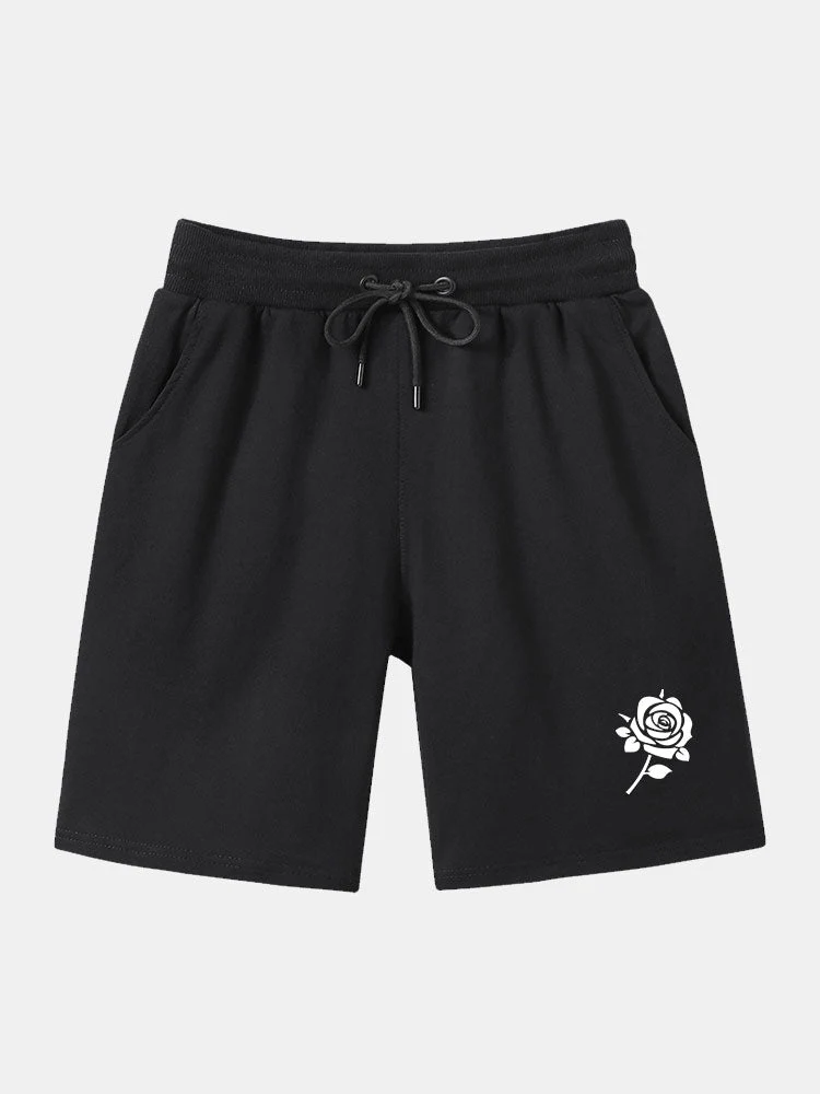 Bane® | Rose Print Mid Length Shorts