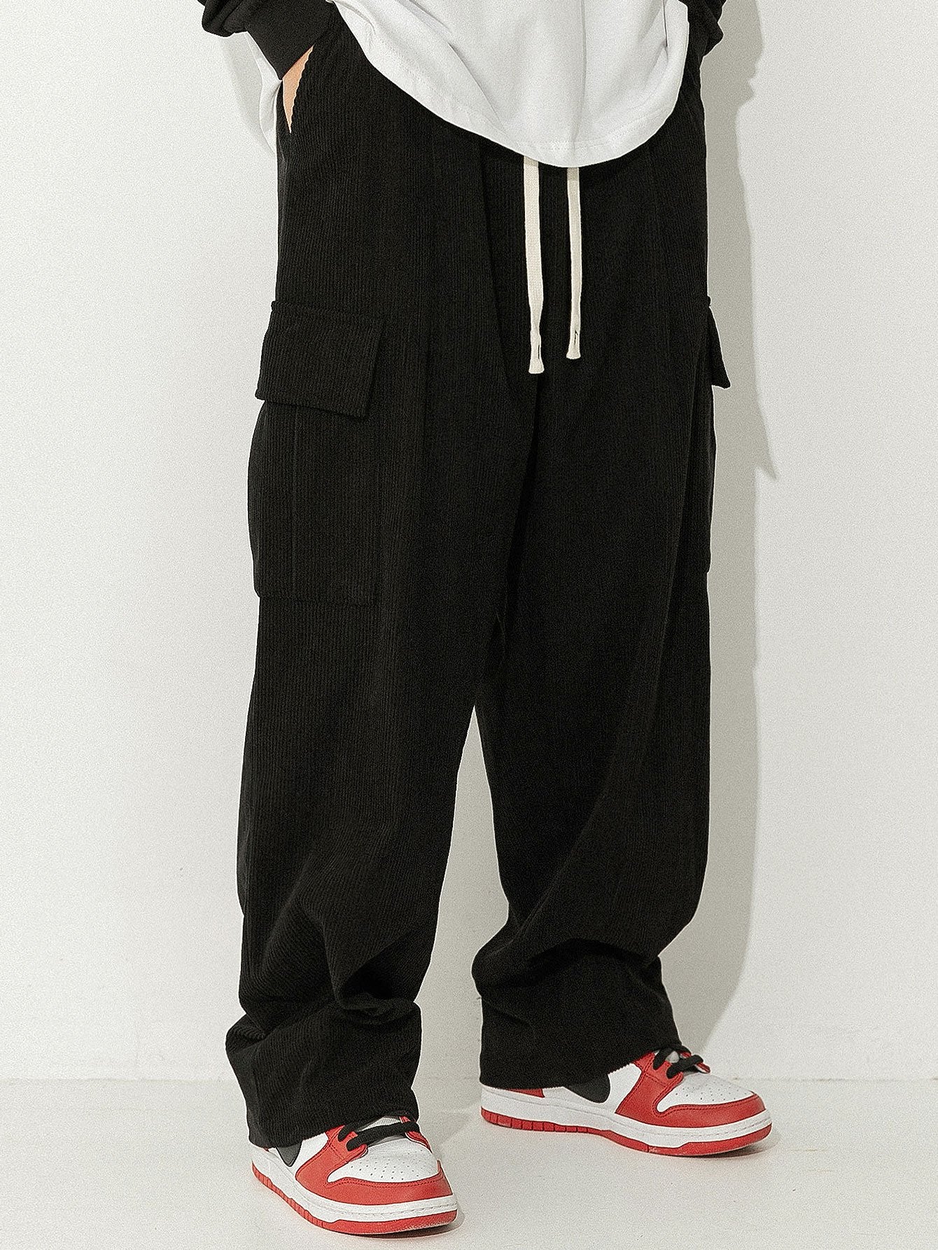 Banville® | Loose Fit Corduroy Cargo Pants - Image 6