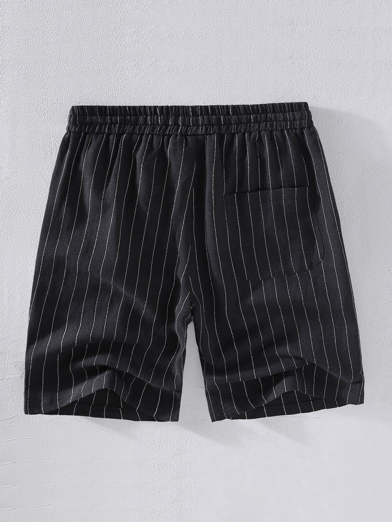 Baptiste® | Linen Cotton Blend Striped Shorts - Image 6
