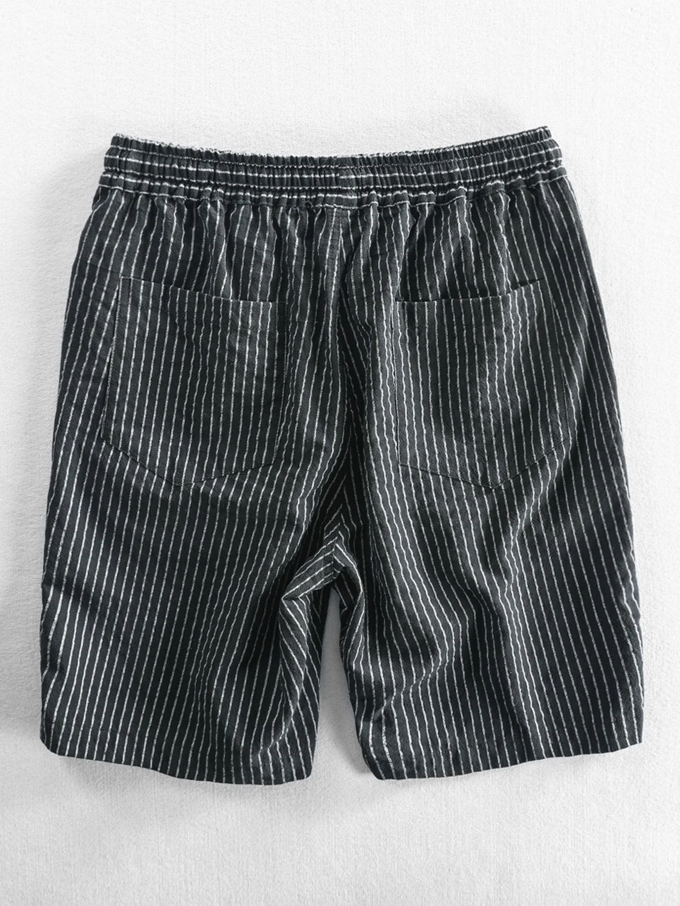 Barany® | Cotton Drawstring Striped Shorts - Image 6