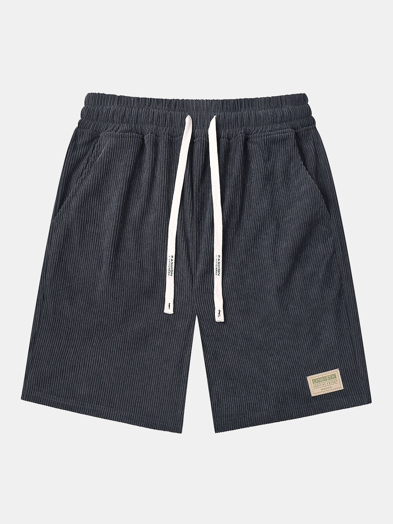 Barbour® | Corduroy Drawstring Shorts With Letter Label