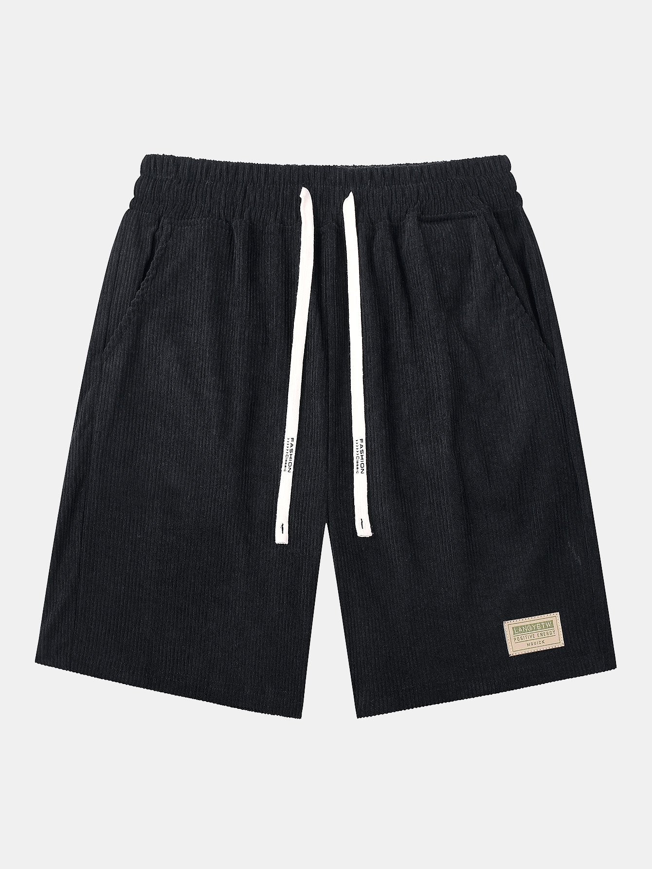 Barbour® | Corduroy Drawstring Shorts With Letter Label - Image 2