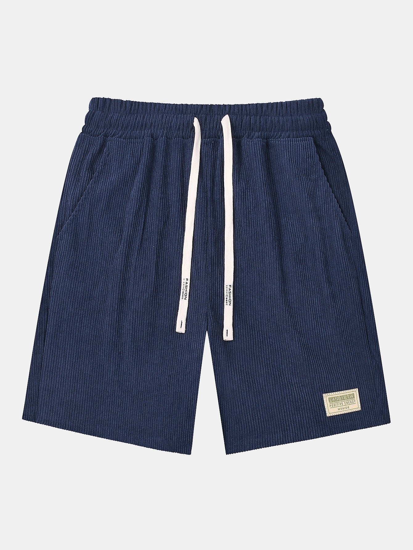 Barbour® | Corduroy Drawstring Shorts With Letter Label - Image 3