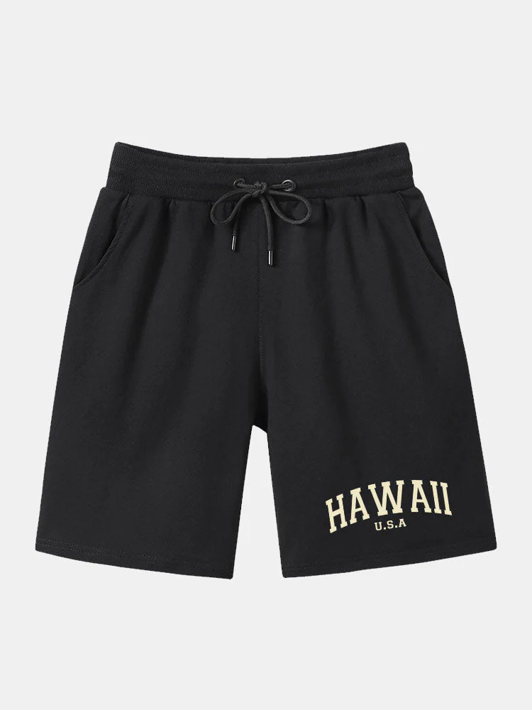 Baris® | Hawaii Print Mid Length Shorts