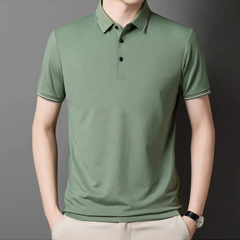Barney® | Short Sleeve Cuffed T-Shirt For Business Casual Men - Image 2