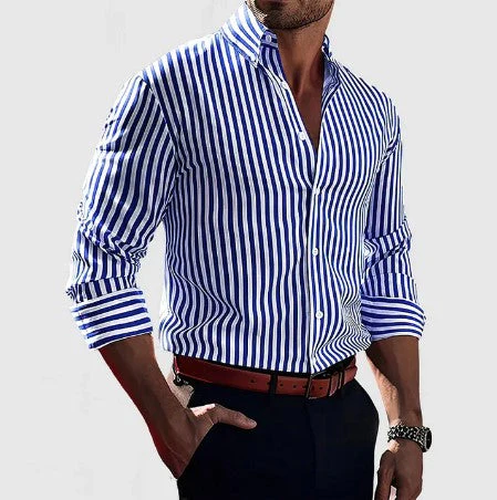 Barney® | Striped Cotton Shirt