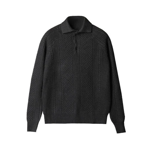 Barron® | Men's Autumn and Winter Casual Lapel Bottoming Sweater - Image 10