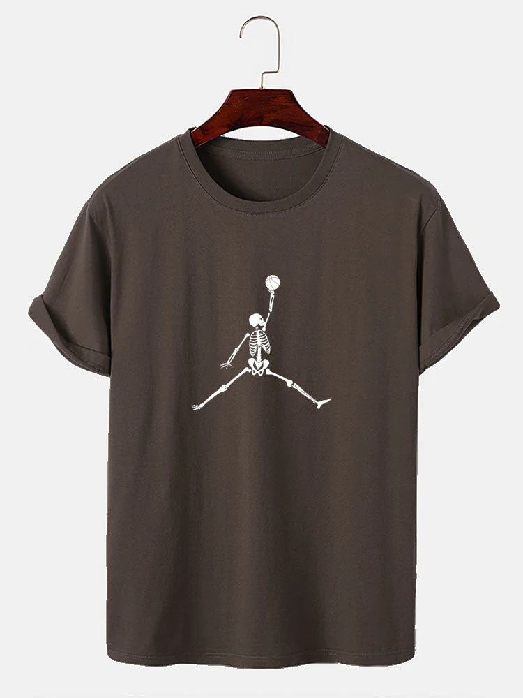 Bartolomé® | Basketball Skeleton Print T-Shirt - Image 3
