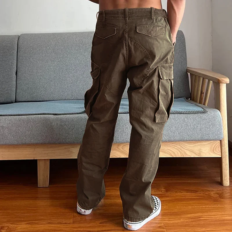 Bartrem® | Men's Loose Large Pocket Wear-resistant Cargo Paratrooper Pants 35879567Z - Image 7
