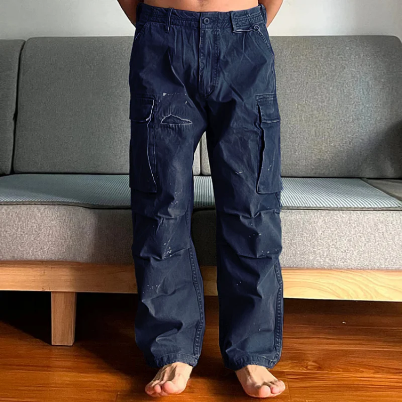 Bartrem® | Men's Loose Large Pocket Wear-resistant Cargo Paratrooper Pants 35879567Z - Image 9