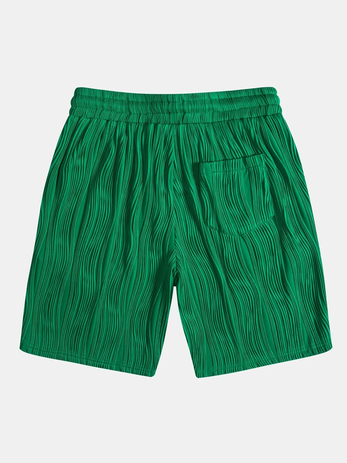 Basilio® | Wave Textured Button Up Shirt & Shorts - Image 13