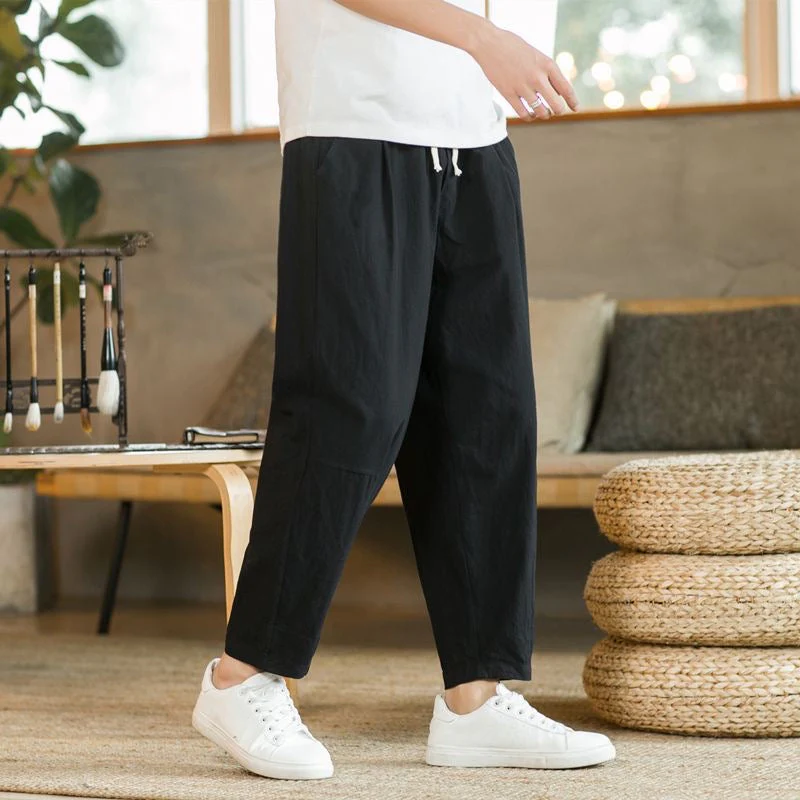 Behan® | Wide Linen Pants - Image 2