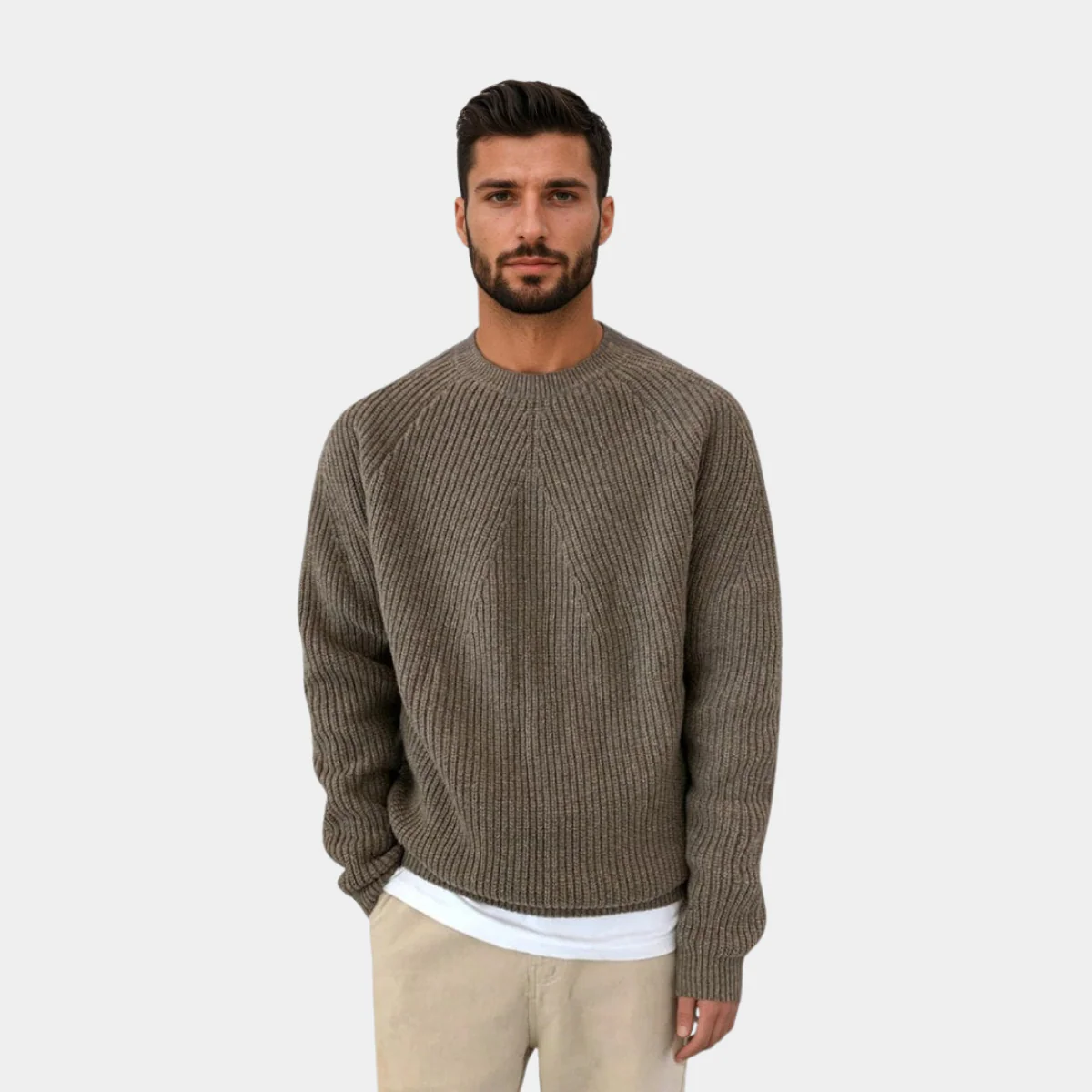 Belisario® | Knit Sweater With Round Neck