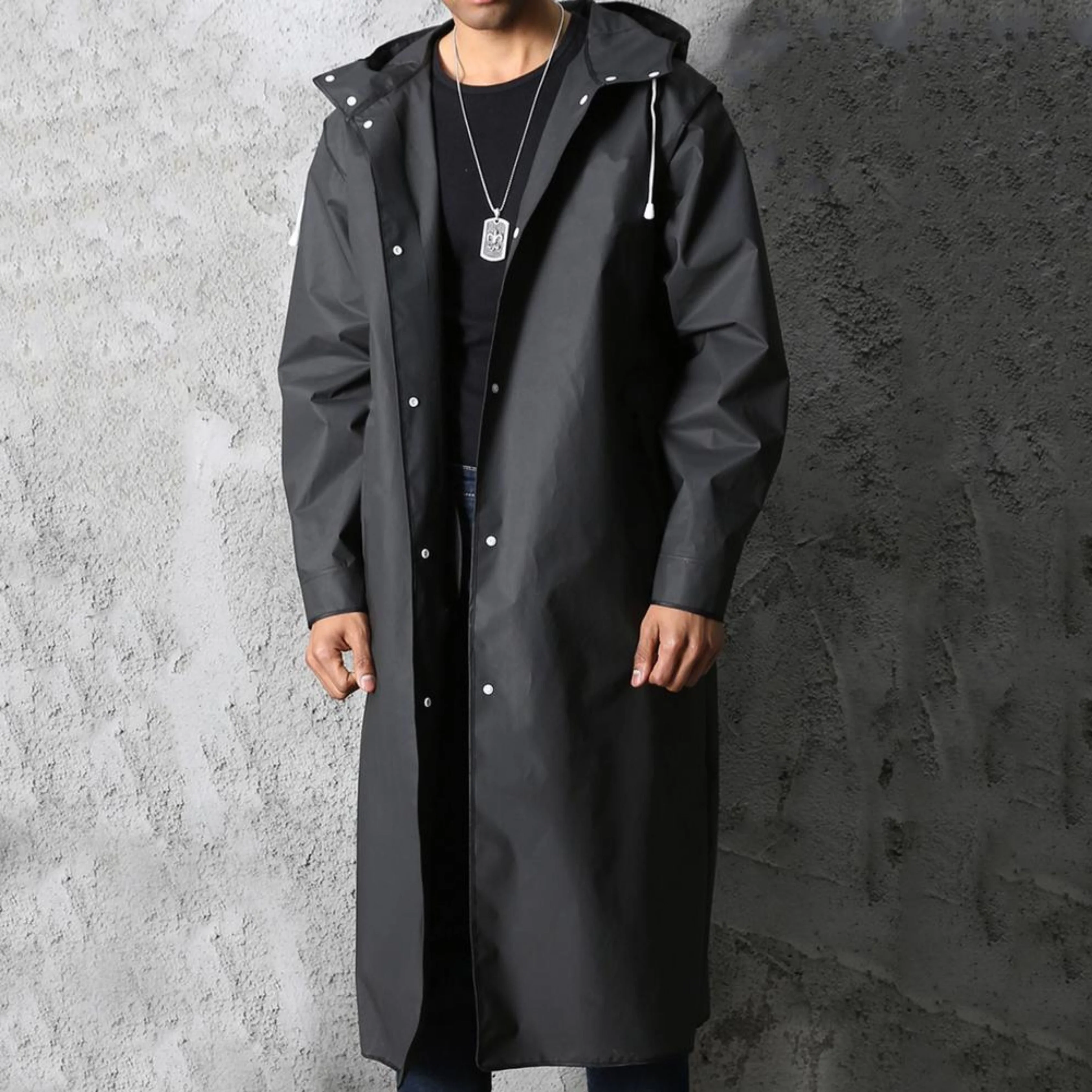 Benedict® | Men's Long Waterproof Hooded Raincoat - Image 4