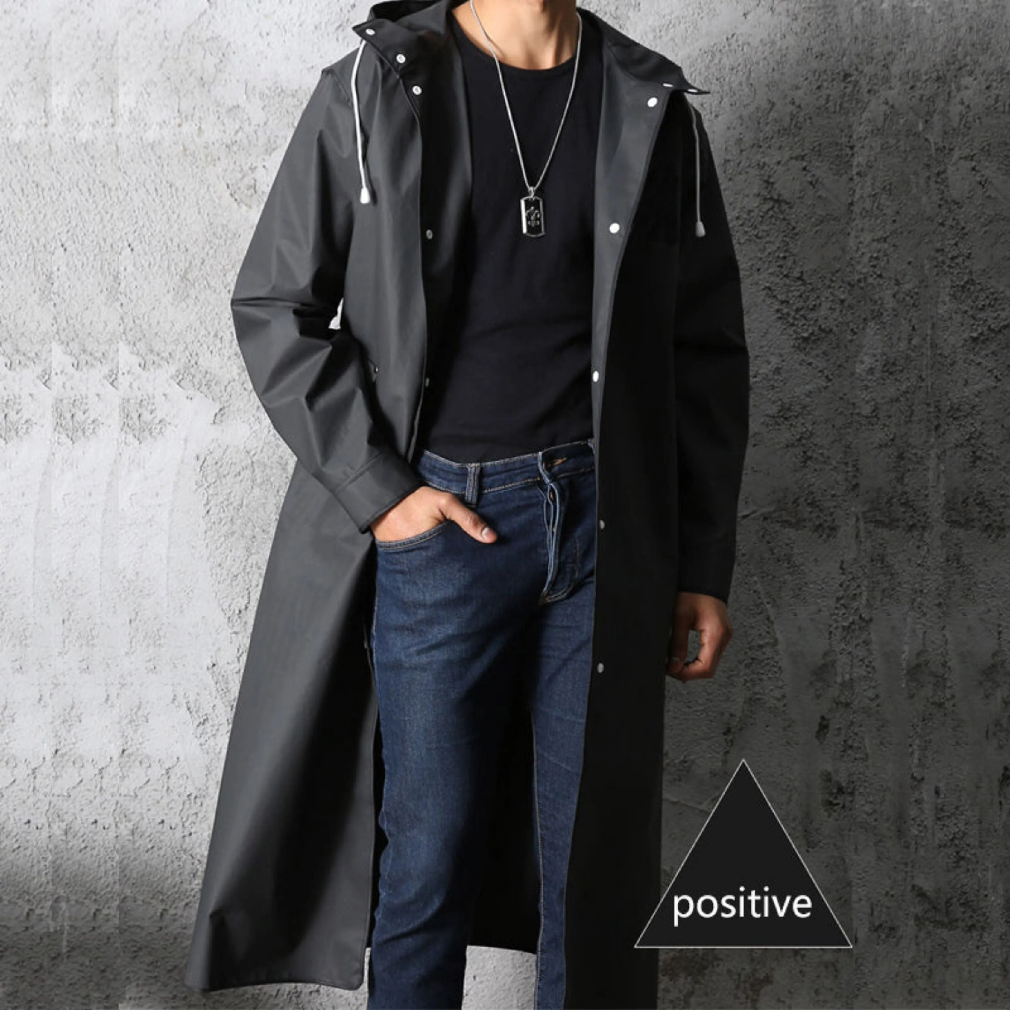 Benedict® | Men's Long Waterproof Hooded Raincoat - Image 6