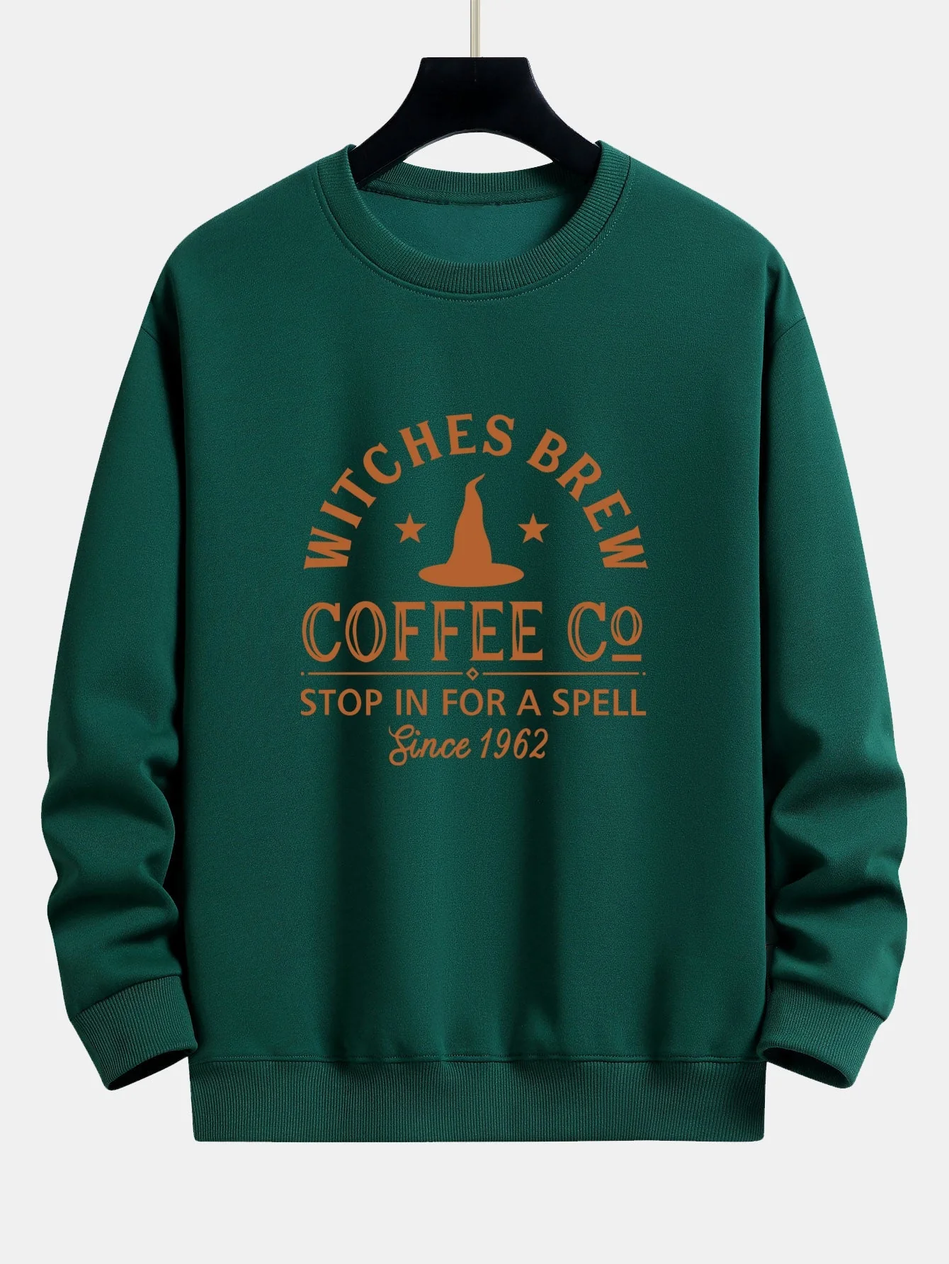 Bernabé® | Halloween Witches Brew Coffee Print Relax Fit Sweatshirt - Image 10