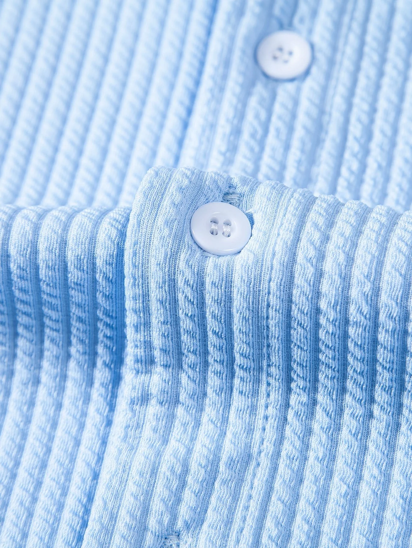 Bernardo® | Fitted Ribbed Polo Shirt With Mandar Collar - Image 11