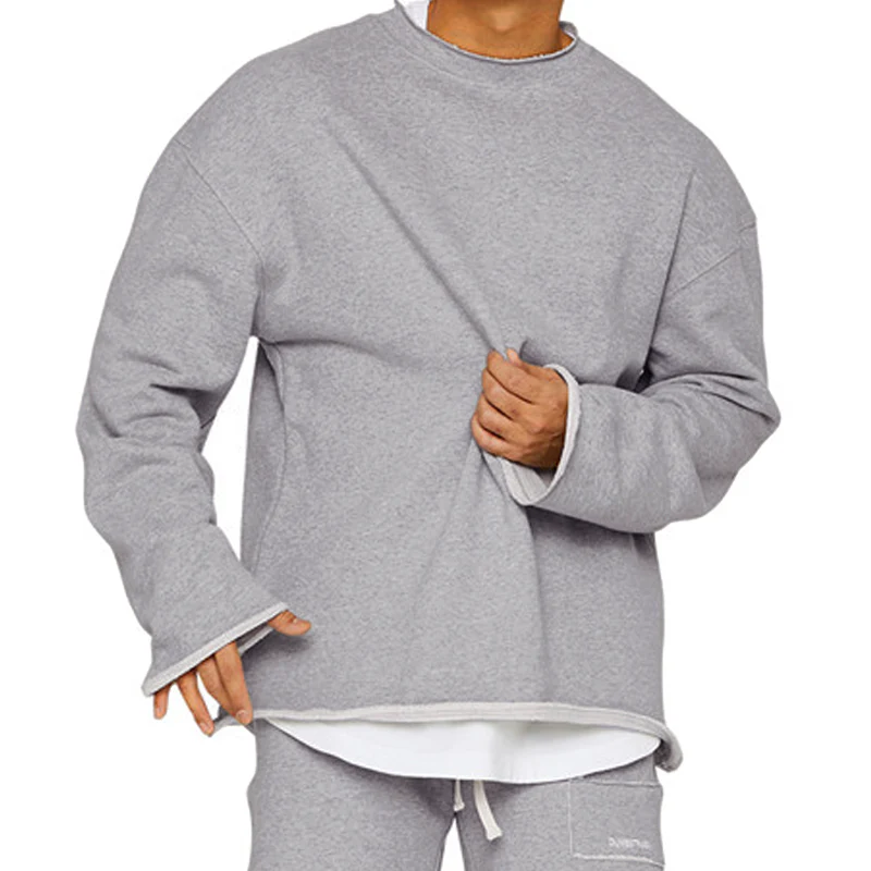 Besim® | Men's Round Neck Loose Fit Casual Sweatshirt 16815807Z - Image 3