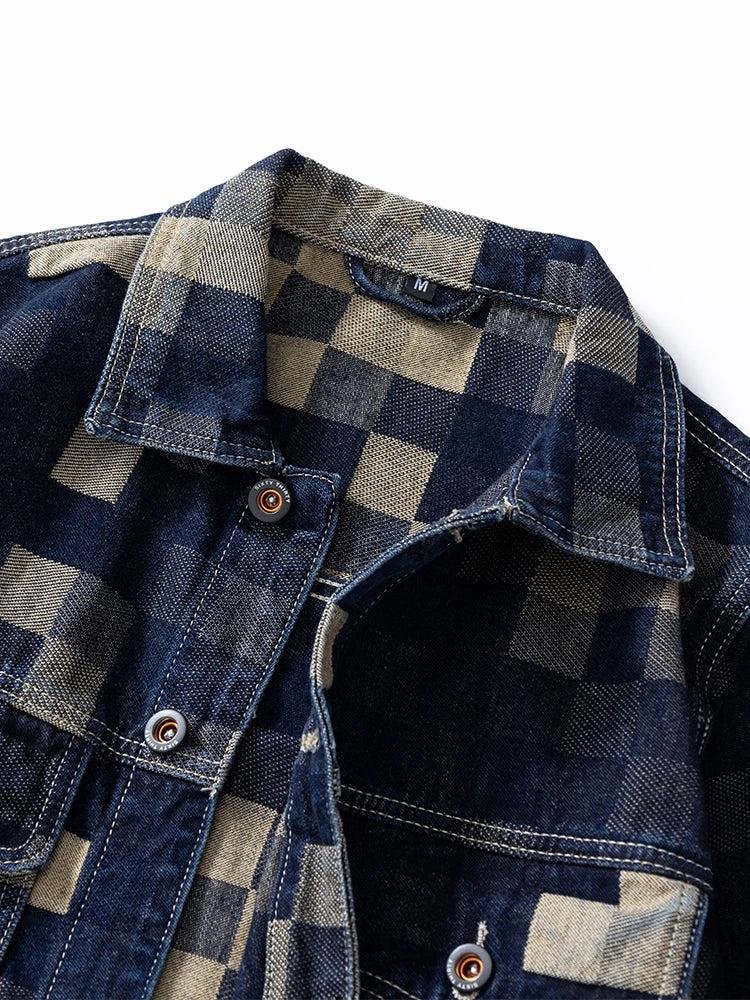 Bey® | Mosaic Vintage Denim Jacket - Image 3