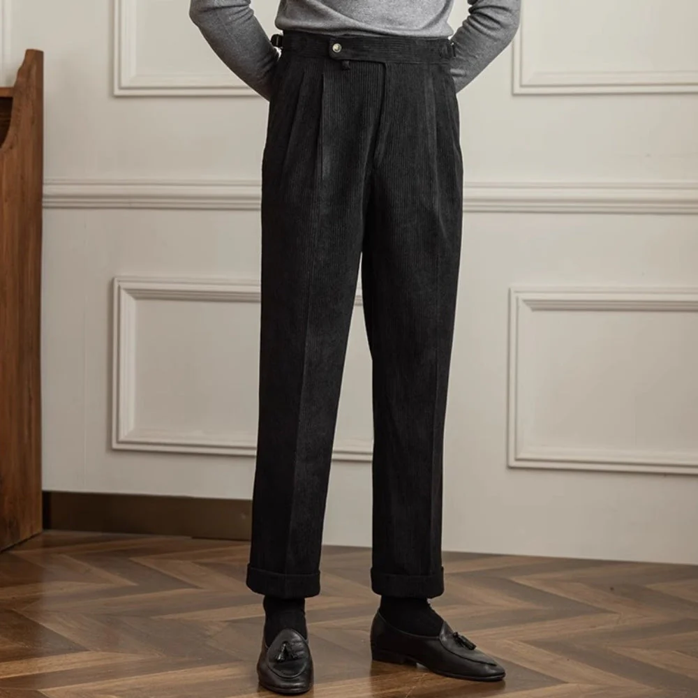 Bezemer® | MV Corduroy Drape Casual Trousers - Image 4