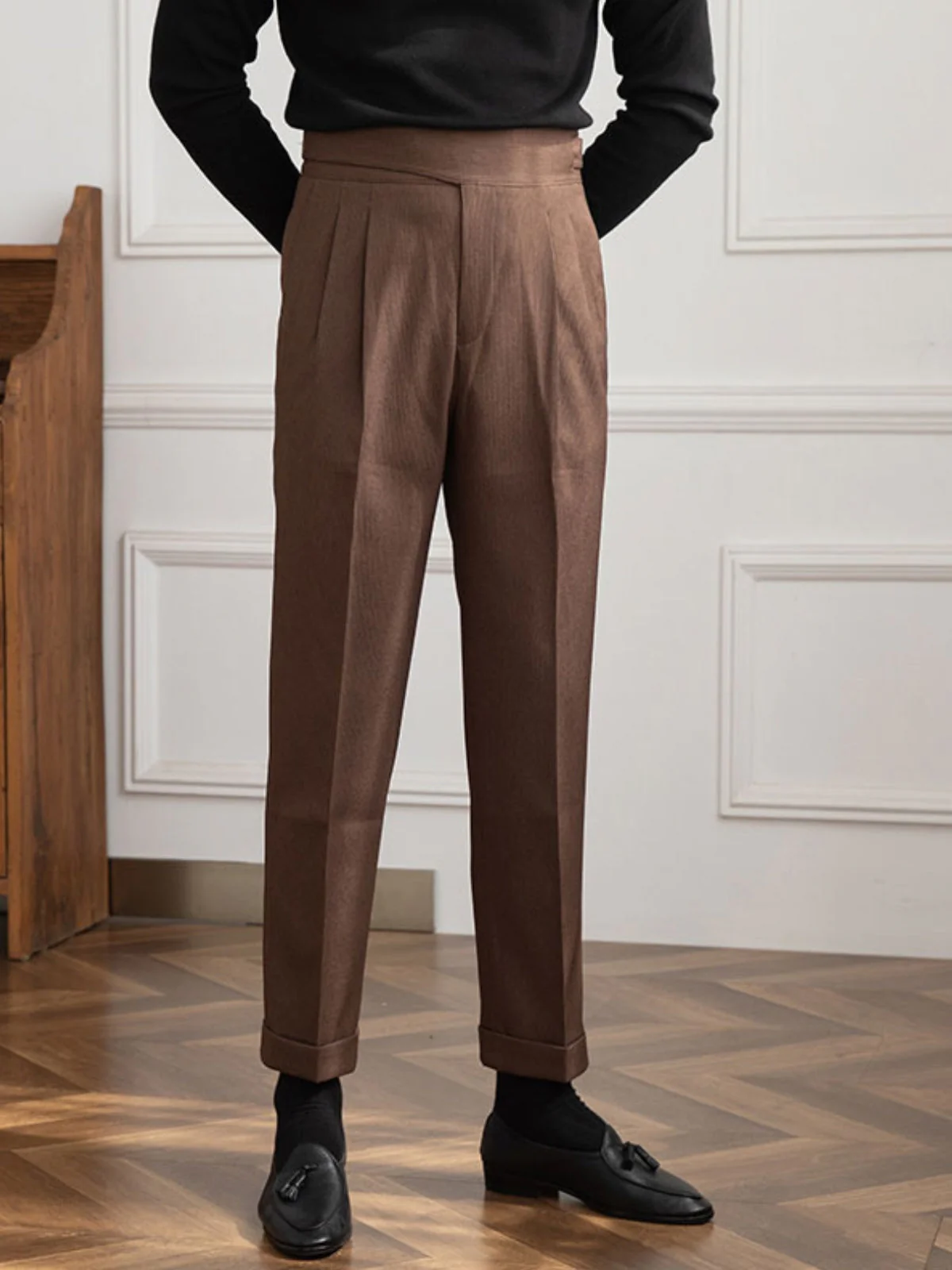 Bhanu® | MV Old Money High Waist Gurkha Trousers - Image 4