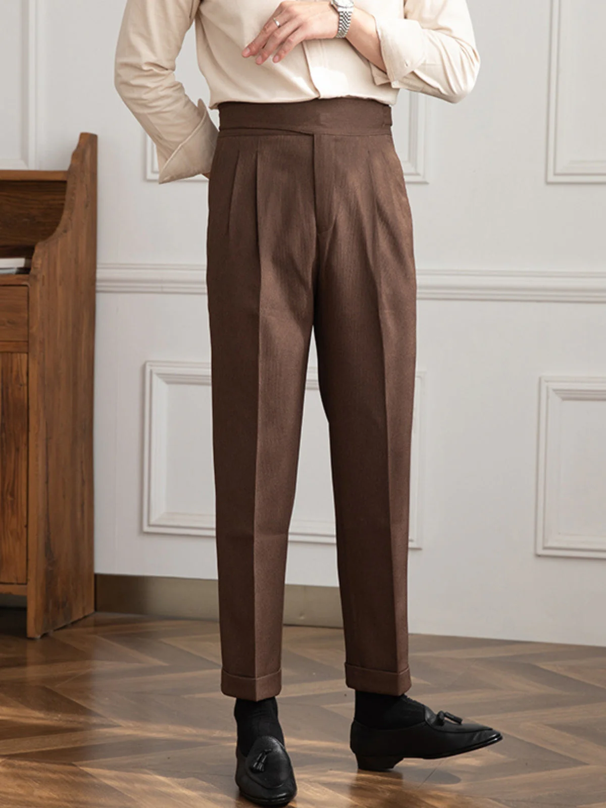 Bhanu® | MV Old Money High Waist Gurkha Trousers - Image 5