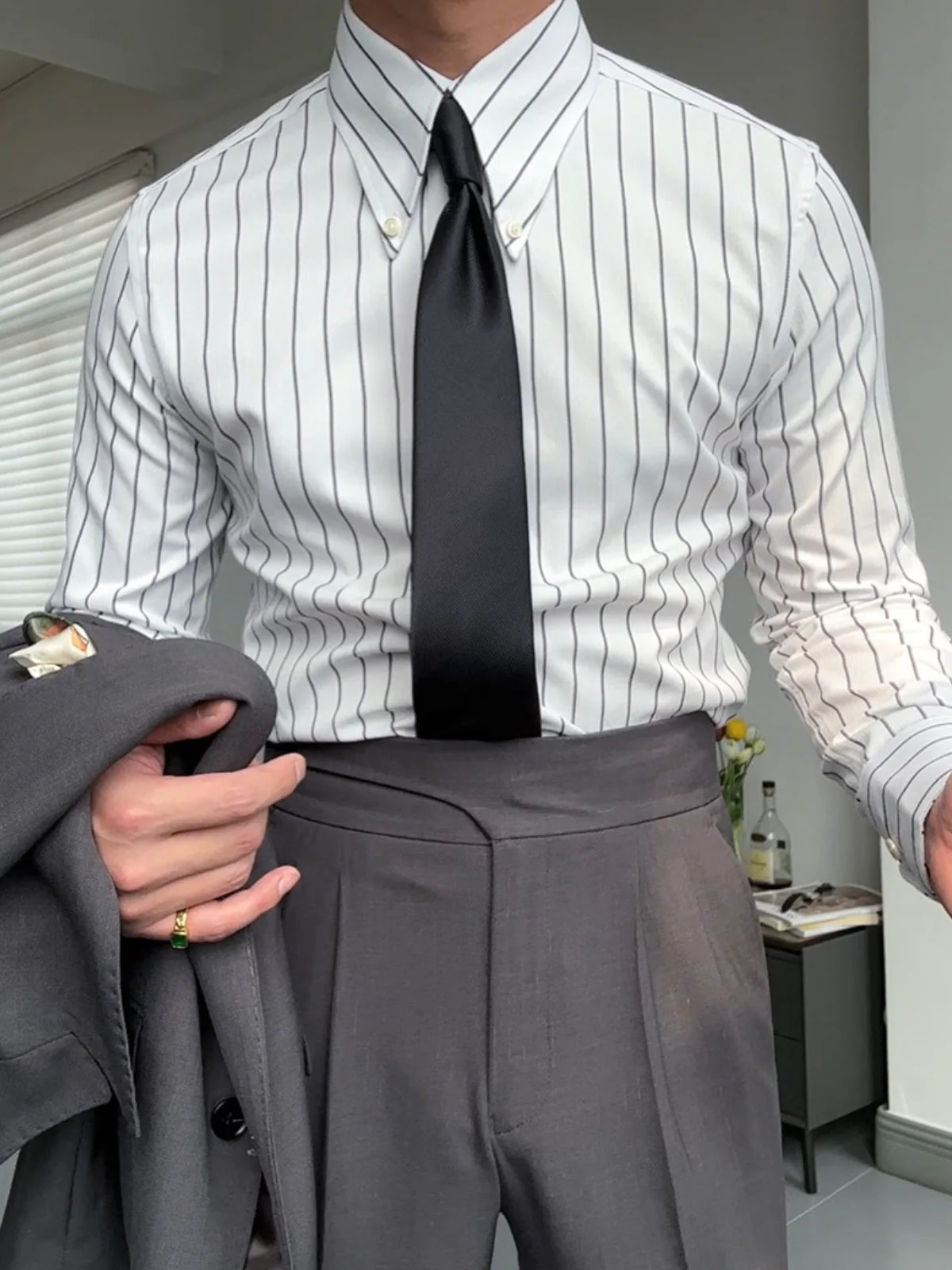 Bhoj® | MV Retro Italian Striped Slim Shirt - Image 11
