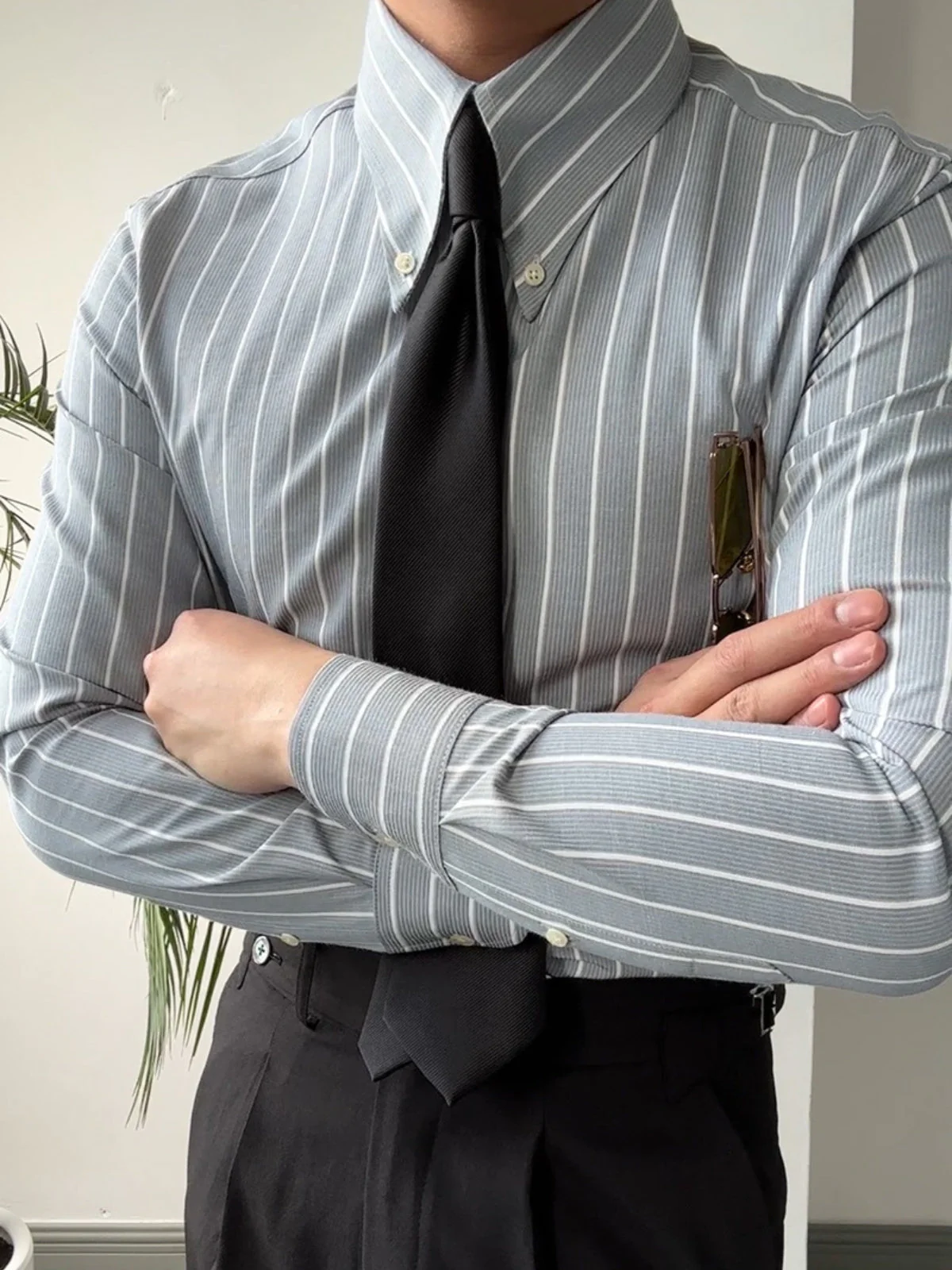 Bhoj® | MV Retro Italian Striped Slim Shirt - Image 9