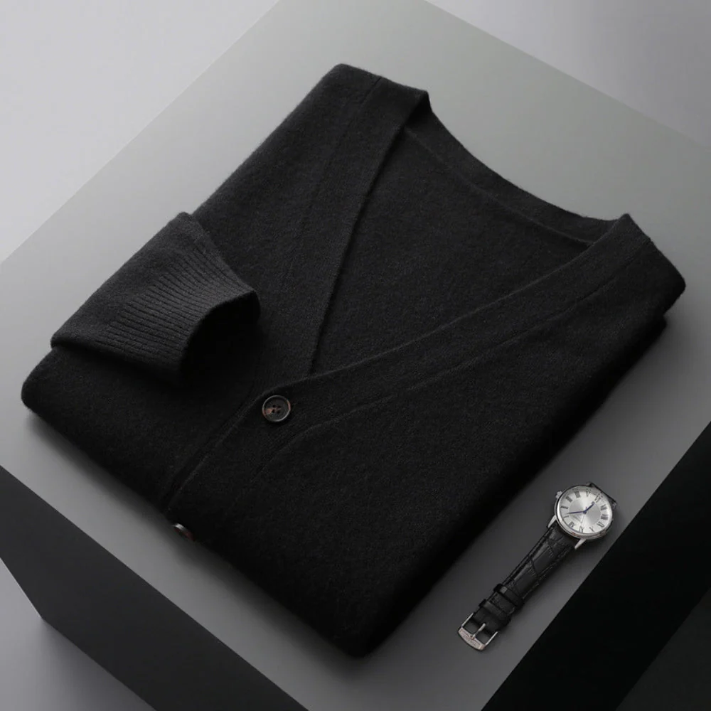 Bianca® | MV V-Neck Woolen Cashmere Cardigan - Image 4