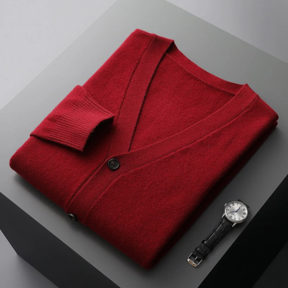 Bianca® | MV V-Neck Woolen Cashmere Cardigan - Image 5